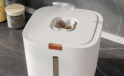 Premium Multi-Purpose Food Storage Bin – Airtight, Moisture-Proof & Pest-Resistant for Rice, Cereal, Flour, Pet Food and More (5/10kg)