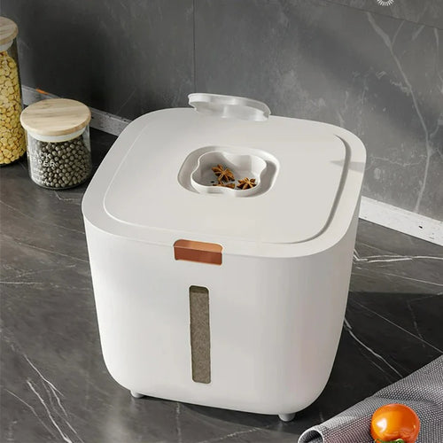 Premium Multi-Purpose Food Storage Bin – Airtight, Moisture-Proof & Pest-Resistant for Rice, Cereal, Flour, Pet Food and More (5/10kg)